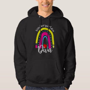 Sudadera Estudiante de guardería diva Rainbow de vuelta a