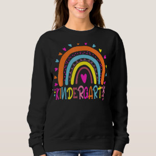 Sudadera Estudiante de kindergarten Boho Rainbow el día pas