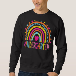 Sudadera Estudiante de kindergarten Boho Rainbow el día pas