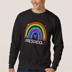 Sudadera Estudiante de preescolar con el arcoiris colorido