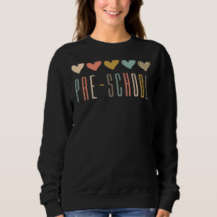 Sudadera Estudiante de preescolar Leopard Heart