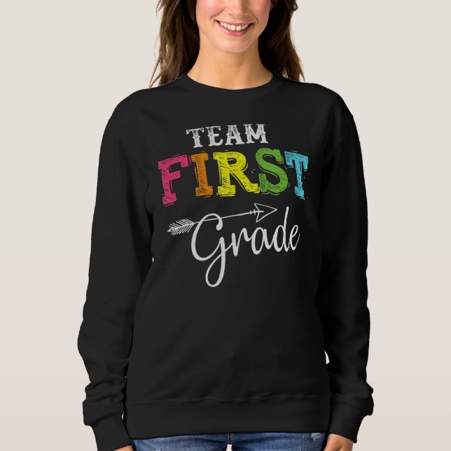 Sudadera Estudiante De Primer Grado De Equipo De Vuelta A L (Anverso)