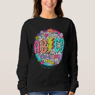 Sudadera Estudiante de rock preescolar de ABCD de vuelta al