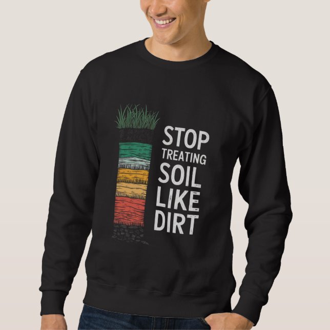Sudadera Estudiante de tierra nerd del suelo profesor de ci (Anverso)