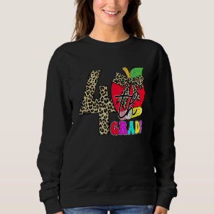 Sudadera Estudiantes de cuarto grado lidian Apple de vuelta