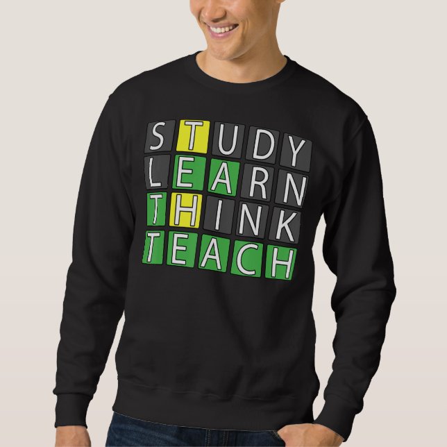 Sudadera Estudiar Aprender a pensar (Anverso)