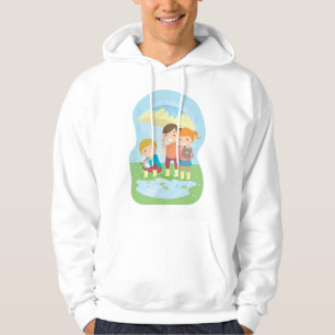 Sudadera Estudio de la naturaleza científica para niños baj
