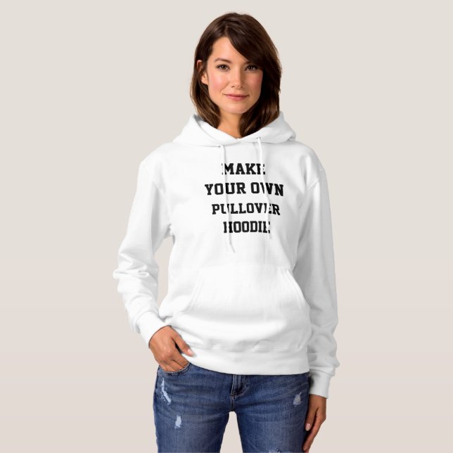 Sudadera ESTUDIO DE PULLOVER FEMENINO Personalizado Persona (Anverso completo)