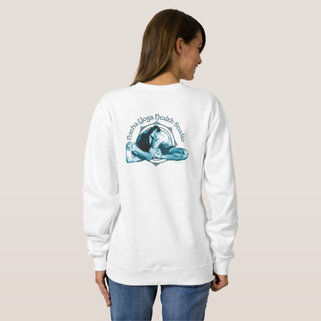 Sudadera Estudio de salud de Hatha Yoga (Reverso completo)