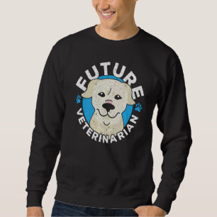 Sudadera Estudio veterinario de Médica de animales en el fu