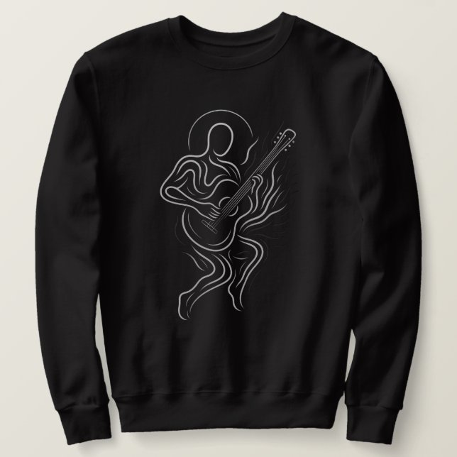 Sudadera Ethereal Guitar Flow (Anverso del diseño)
