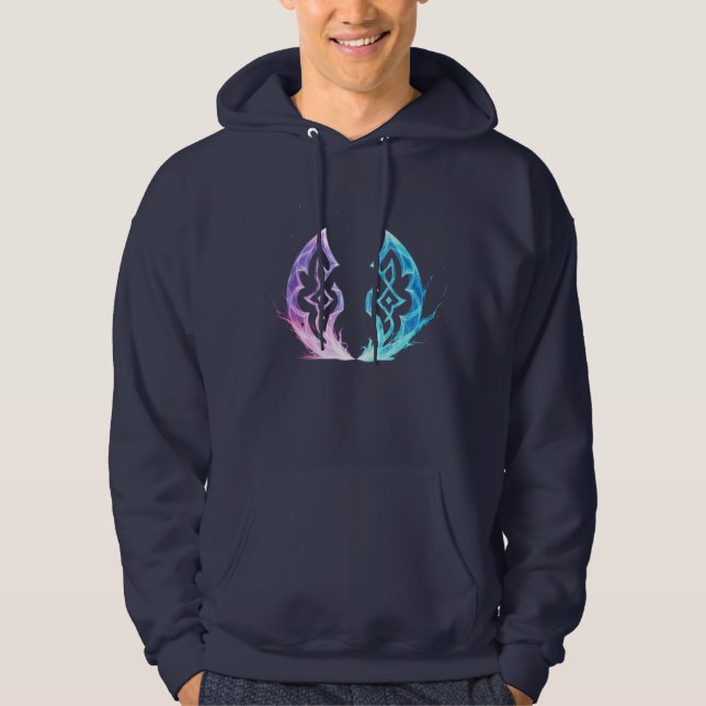 Sudadera Ethereal Rune Convergence – Arcane Energy Emblem (Anverso)