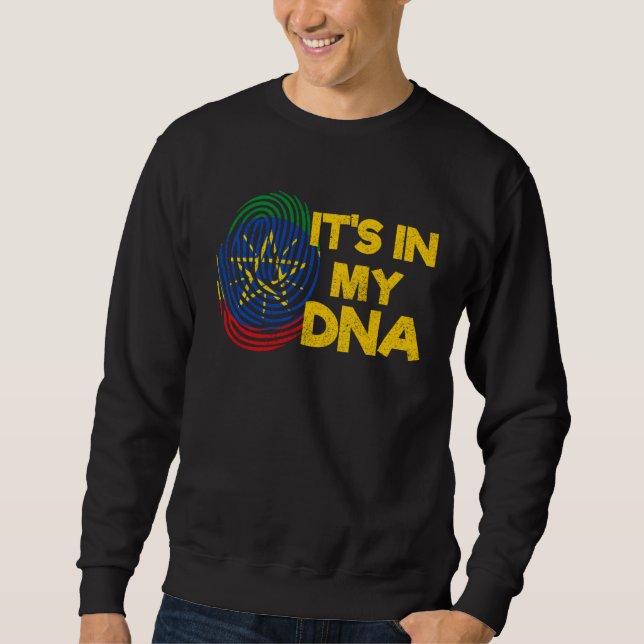Sudadera Ethiopia Ethiopian DNA Africa Flag Proud Love Mela (Anverso)