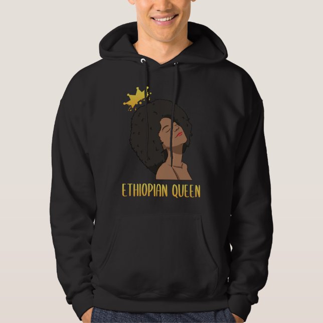 Sudadera Ethiopia Ethiopians Woman Flag Proud Love Princess (Anverso)