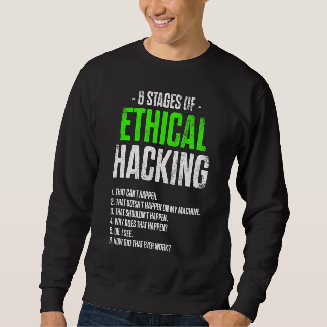 Sudadera Etica Hacker Ciberseguridad It Pen Tester (Anverso)