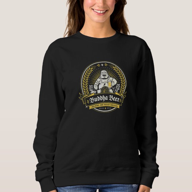 Sudadera Etiqueta de cerveza de Buda (Anverso)