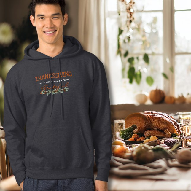 Sudadera Eucalyptus moderno siente gratitud por el día de A (Subido por el creador)