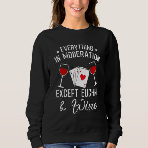 Sudadera Euchre - Juego De Tarjetas Euchre Y Vino