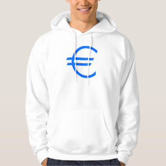 Sudadera Euro, moneda, muestra, símbolo