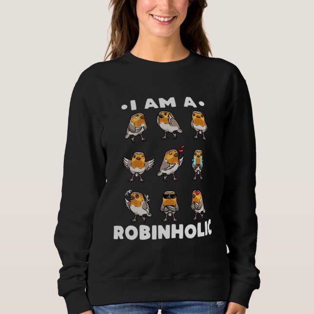 Sudadera European Robin Bird Robinholic (Anverso)
