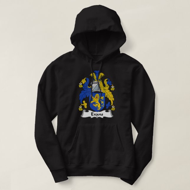 Sudadera Evans Coat of Arms  Family Crest  (Diseño del anverso)