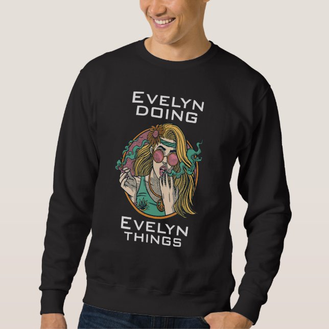 Sudadera Evelyn haciendo (Anverso)