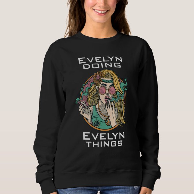 Sudadera Evelyn haciendo (Anverso)