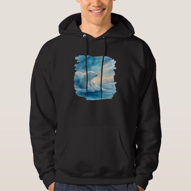 Sudadera Even the cold feels calm today.” – Polar Bear by t (Anverso)