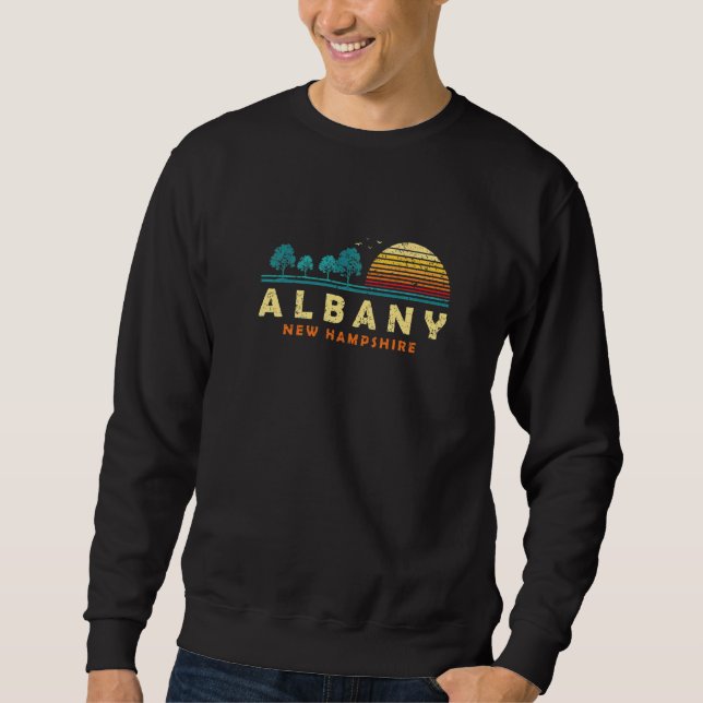 Sudadera Evergreen Sunset Albany Forest New Hampshire Woods (Anverso)