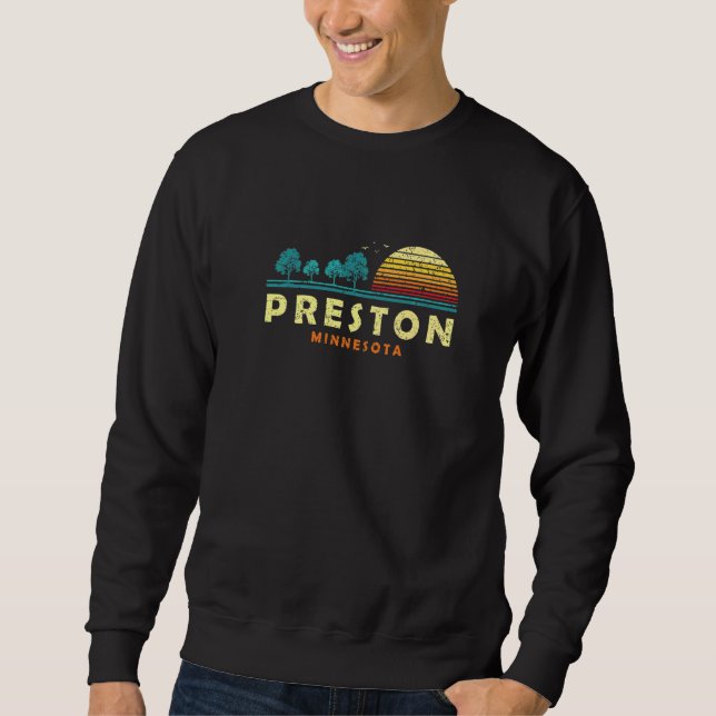 Sudadera Evergreen Sunset Preston Forest Minnesota Woods Na (Anverso)