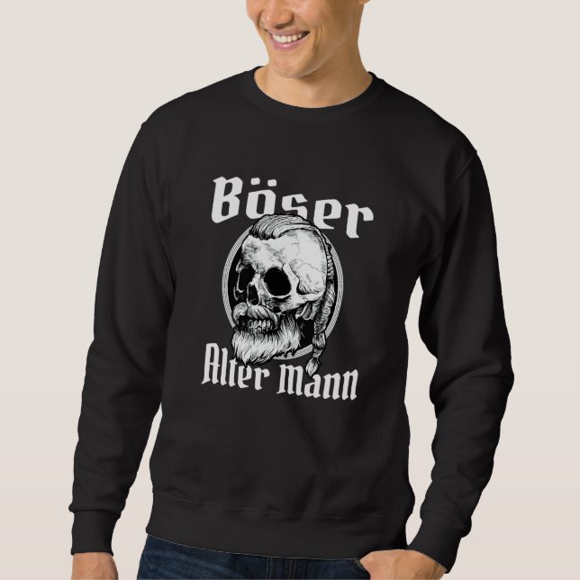 Sudadera Evil Alter Mann Nordic Skull Grandpa Papa Viking (Anverso)