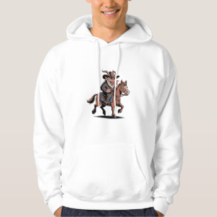 Sudadera EVIL Krampus Navidades Cowboy Caballo de Navidad O