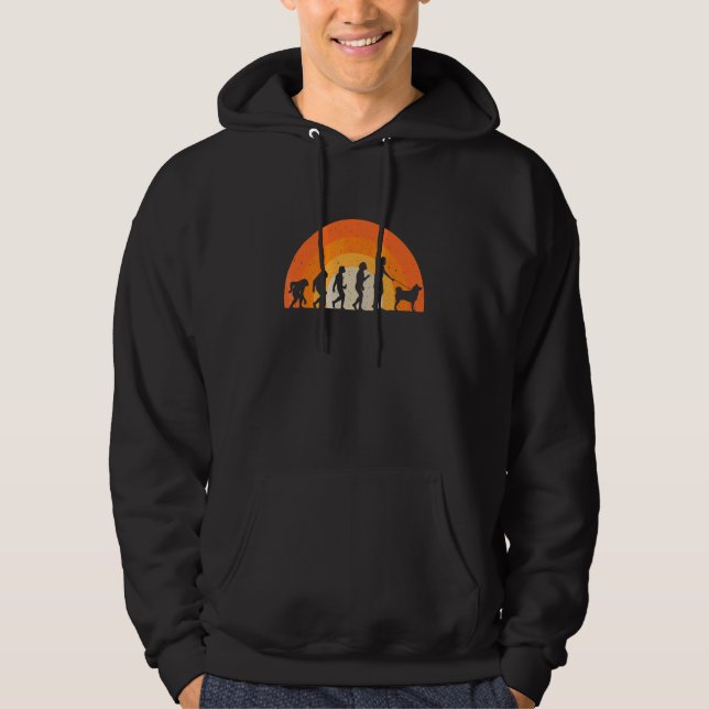 Sudadera Evolución de Akita Atardecer (Anverso)