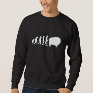 Sudadera Evolución de bueyes almizcleros Buey almizclero An