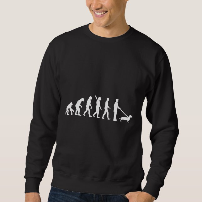 Sudadera Evolución de Dachshund (Anverso)