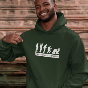 Sudadera Evolución de la bebida el día de San Patricio
