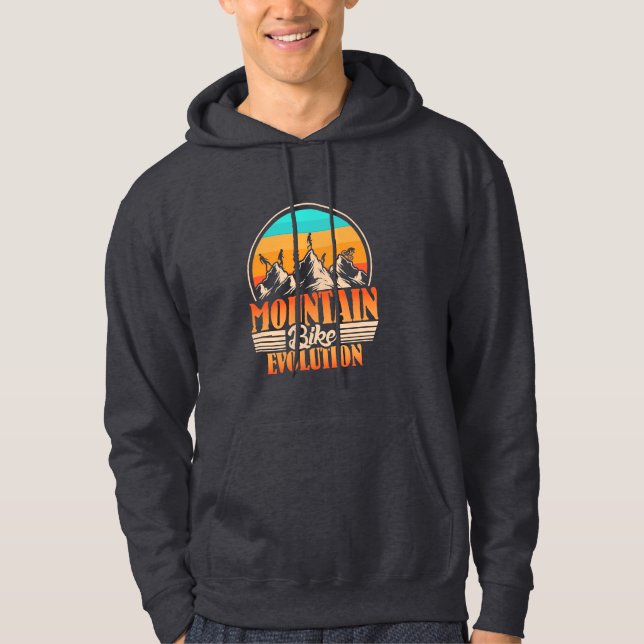 Sudadera Evolución de la bicicleta de montaña (Anverso)