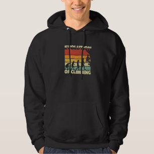 Sudadera Evolución De La Escalada De Rocas En Bouldering