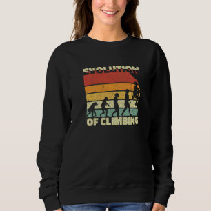 Sudadera Evolución De La Escalada De Rocas En Bouldering