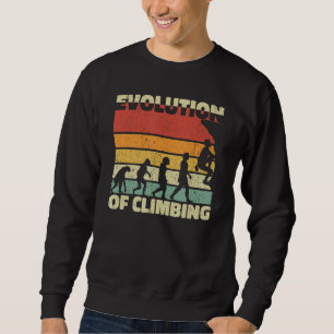 Sudadera Evolución De La Escalada De Rocas En Bouldering