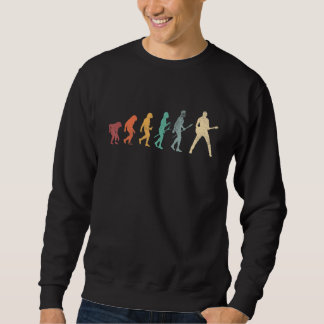 Sudadera Evolución de la guitarra del hombre guitarrista Vi