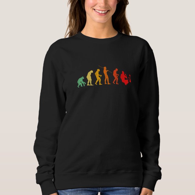 Sudadera Evolución de la Hookah  Fumar Shisha Evolución del (Anverso)