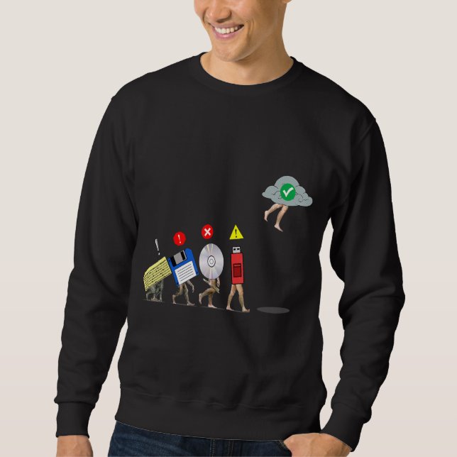 Sudadera Evolución De La Idea Del Ingeniero De Cloud De Alm (Anverso)