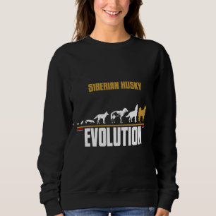 Sudadera Evolución de la raza del perro Husky Siberiano