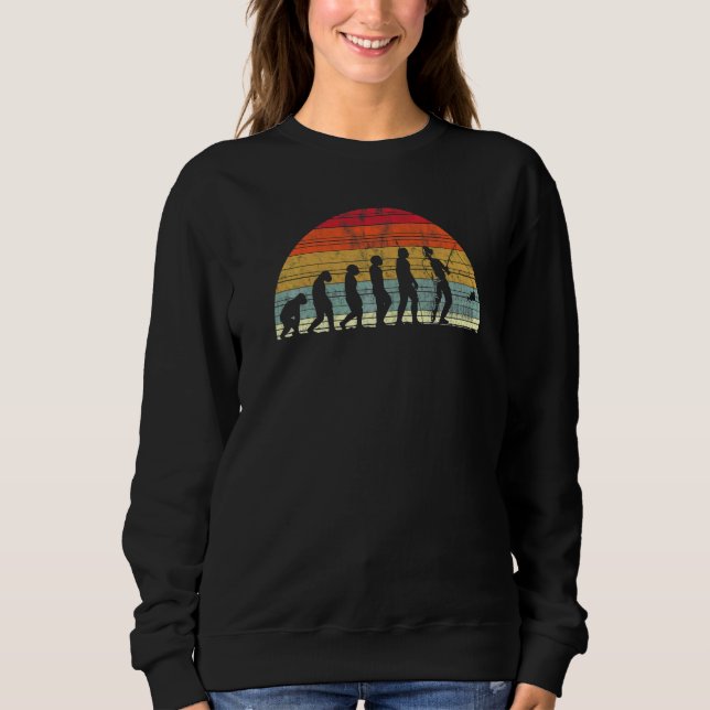 Sudadera Evolución de pescadores y Evolución Evo de la Wi-F (Anverso)