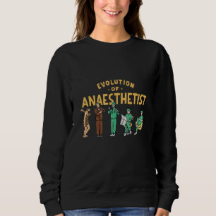 Sudadera Evolución de un anestesista para un estudiante ane
