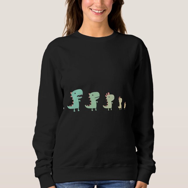 Sudadera Evolución de un pollo (Anverso)