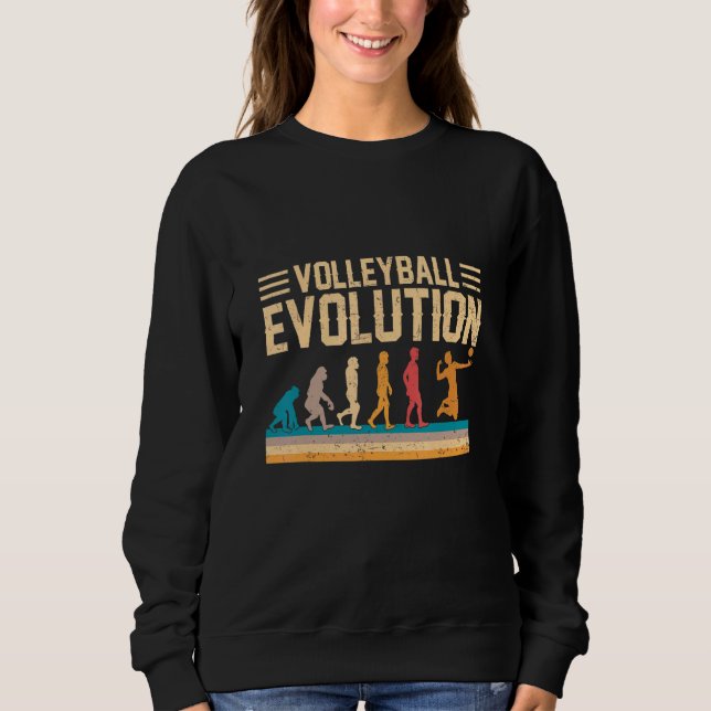 Sudadera Evolución de voleibol Traje de voleibol Voleibol (Anverso)
