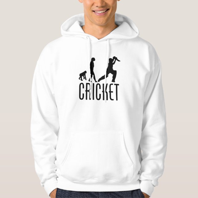 Sudadera Evolución del críquet (Anverso)