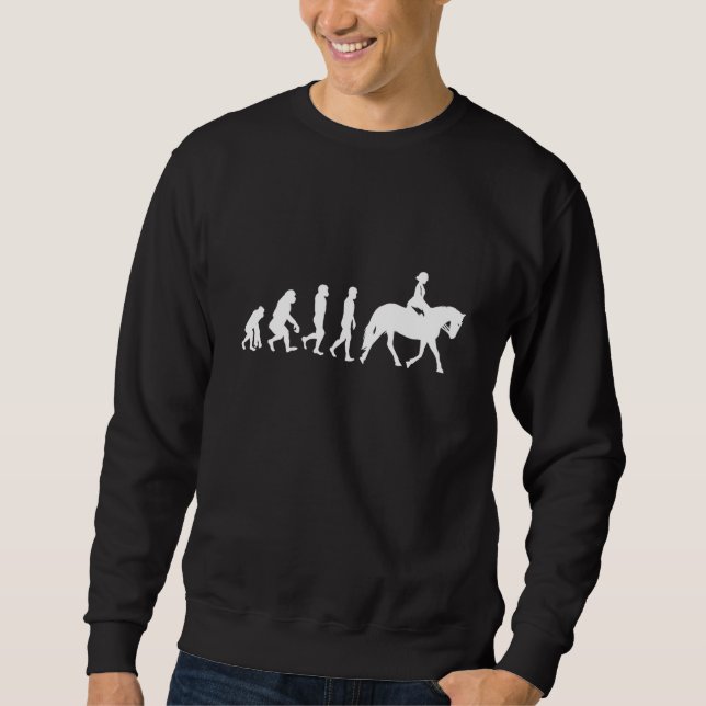 Sudadera Evolución del deporte ecuestre (Anverso)